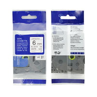 Brother Compatible TZe Labelling Tape – 6mm wide - 8m Long Brother Compatible TZe Labelling Tape – 6mm wide - 8m Long